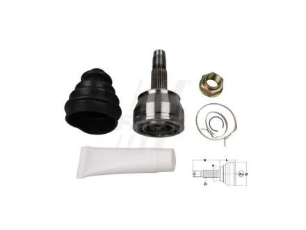 ШРУС внешний комплект FIAT Grande Punto 05-10, Punto 03-10, 500 07-20; OPEL Corsa D 06-15; LANCIA Ypsilon 03-11 FAST FT25084K