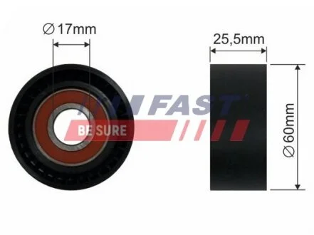 - НАТЯГУВАЧ РЕМЕНЯ MICRO-V FIAT DUCATO 02> РОЛИК 2.0 JTD FAST FT44534