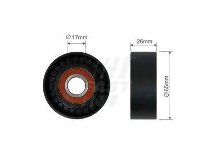 Ролик ремня генератора натяжной Fiat Linea (07-)/Opel Astra J,H,Corsa C,D/CIitroen Berlingo (08-),C3 (03-,09-),C4,C5 Fast FAST FT44539