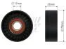 Ролик ГРМ натяжной FIAT Ducato 06-14, Ducato 14-; PEUGEOT Boxer 06-14; CITROEN Jumper 06-14; IVECO Daily E5 11-14, Daily E4 06-11, Daily E3 99-06 FAST FT44551 (фото 1)