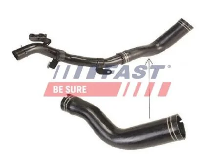 Патрубок интеркуллера левая нижняя Fiat Doblo 1.3JTD (00-) (05-) Fast FAST FT61719