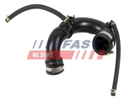 Патрубок інтеркулера RENAULT Megane II 03-09, Logan 04-13, Kangoo 97-07, Clio III 05-12, Clio II 98-05, Modus 04-08, Modus 08-12, Symbol 98-08; PEUGEOT 407 03-11; CITROEN C5 08-19; DACIA Logan 04-12 FAST FT61839