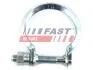 Хомут глушника перед. (d=61) Jumpy/Berlingo 96- / Scudo 07- / Vivaro 01- / Expert/Partner 96- / Trafic 01- /Kangoo 08- Fast FAST FT84573 (фото 1)