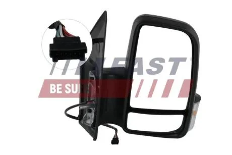 Зеркало электр. короткое прав. Mercedes Sprinter 906 (06-) с подогревом 6 PIN Fast FAST FT88338