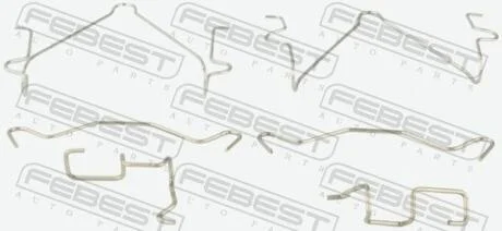 Монтажний комплект для дискових колодок FEBEST 0403K94WF