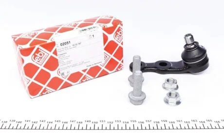 Опора шаровая OPEL COMBO, CORSA A, B 82-01 перед. мост низ (Выр-во FEBI) FEBI BILSTEIN 02051
