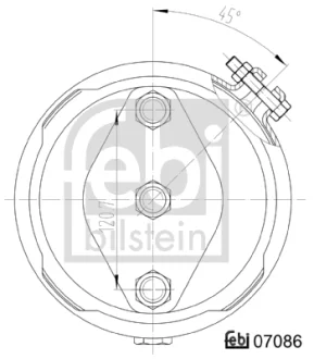 Тормозная камера с дополнительными материалами FEBI BILSTEIN 07086