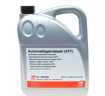 Масло АКПП ATF (5L) (желтое) (MB 236.16/236.17) FEBI BILSTEIN 100708