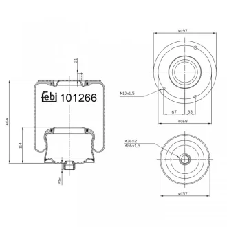 Пневмоподушка FEBI BILSTEIN 101266