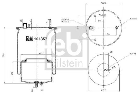 Подушка амортизуюча FEBI BILSTEIN 101357