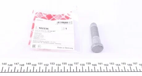 Болт колеса (з круглою головкою) FEBI BILSTEIN 102236