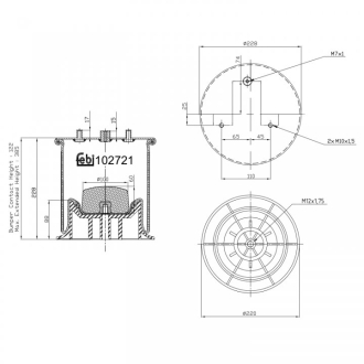 Пневмоподушка FEBI BILSTEIN 102721