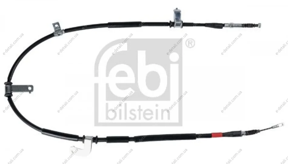 Трос ручника (задний) (L) Hyundai Santa Fe 2.0D-2.7 06-13 (1675mm) FEBI BILSTEIN 106712 (фото 1)