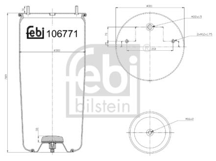 Пневмоподушка FEBI BILSTEIN 106771