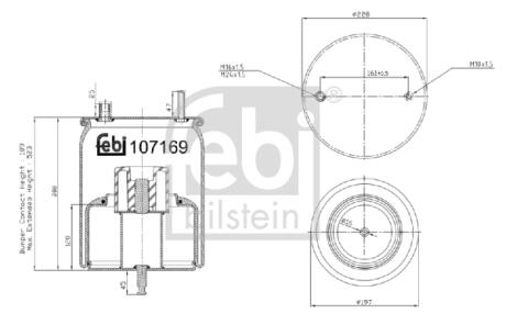 Пневмоподушка FEBI BILSTEIN 107169