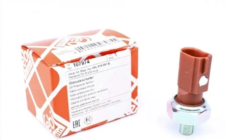 Датчик тиску оливи VW Golf/Passat/T6/Crafter 13- (M8x1) (коричневий) FEBI BILSTEIN 107974
