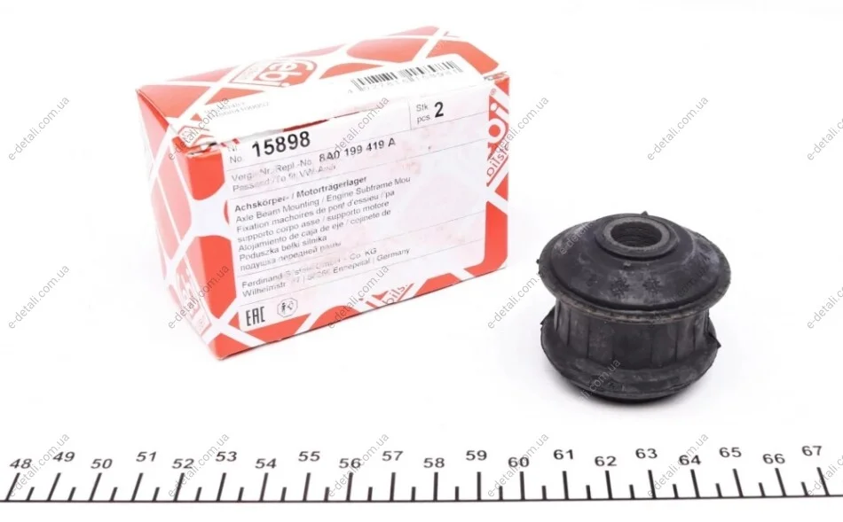 Сайлентблок балки (задней) Audi 80 -96 FEBI BILSTEIN 15898 (фото 1)