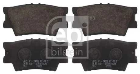 Колодки тормозные (задние) Toyota Camry/Rav4 IV 05-/Avalon 12-18/Lexus ES 06-18 FEBI BILSTEIN 16651