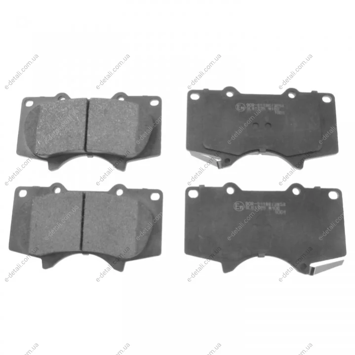FEBI TOYOTA гальмівні колодки передн.Land Cruiser 02-,Fortuner,Mitsubishi Pajero IV 07- FEBI BILSTEIN 16726 (фото 1)
