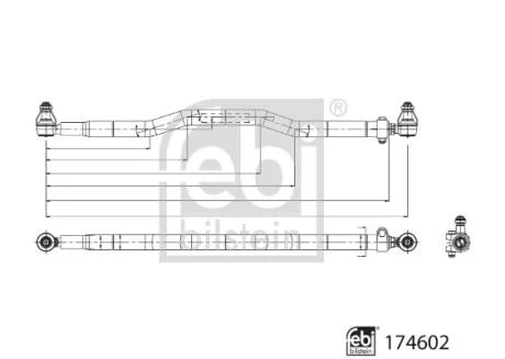 Рулевая тяга поперечная FEBI BILSTEIN 174602