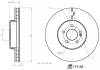 FEBI диск гальм. передн. DB CLS 17- FEBI BILSTEIN 175168 (фото 1)