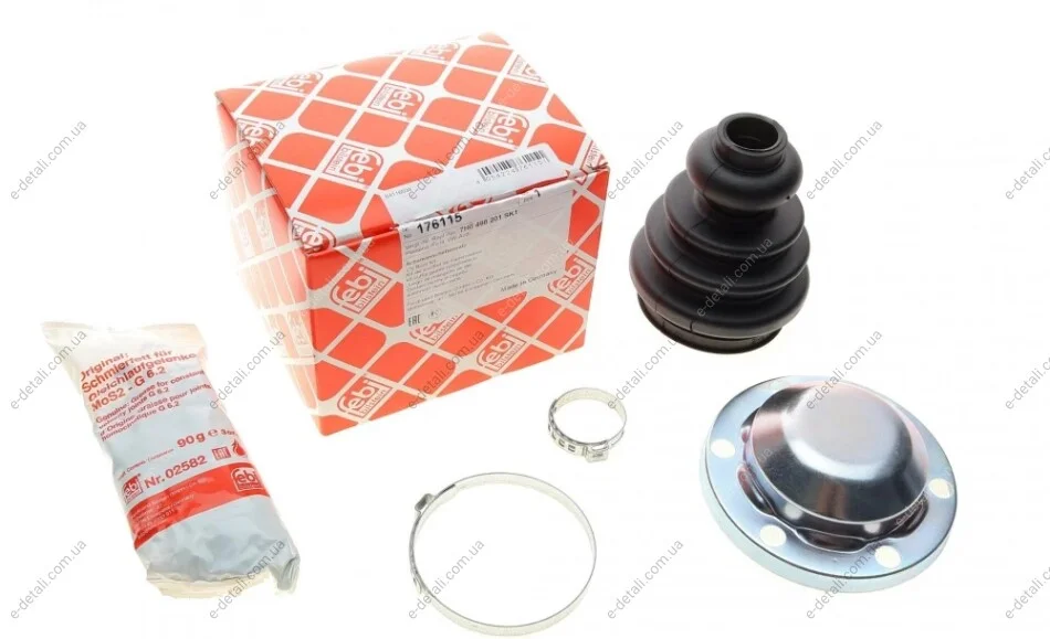 Пыльник шруса (внутренний) VW T5 1.9TDI 03-15 (к-кт) FEBI BILSTEIN 176115 (фото 1)
