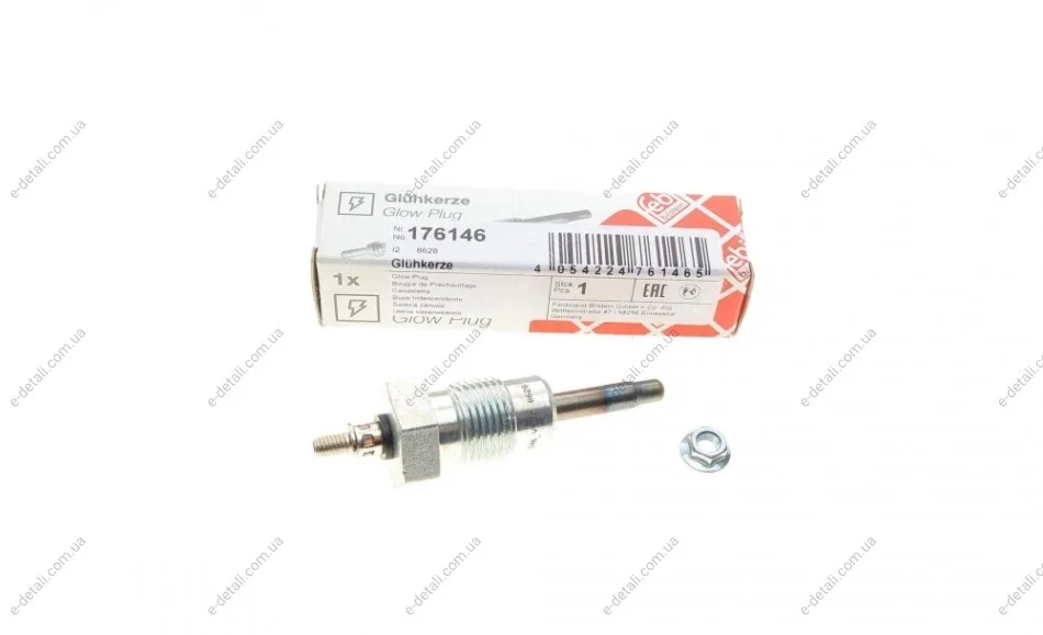 Свеча накала MB OM615-617 (9V) (M18x1.5/10s) FEBI BILSTEIN 176146 (фото 1)