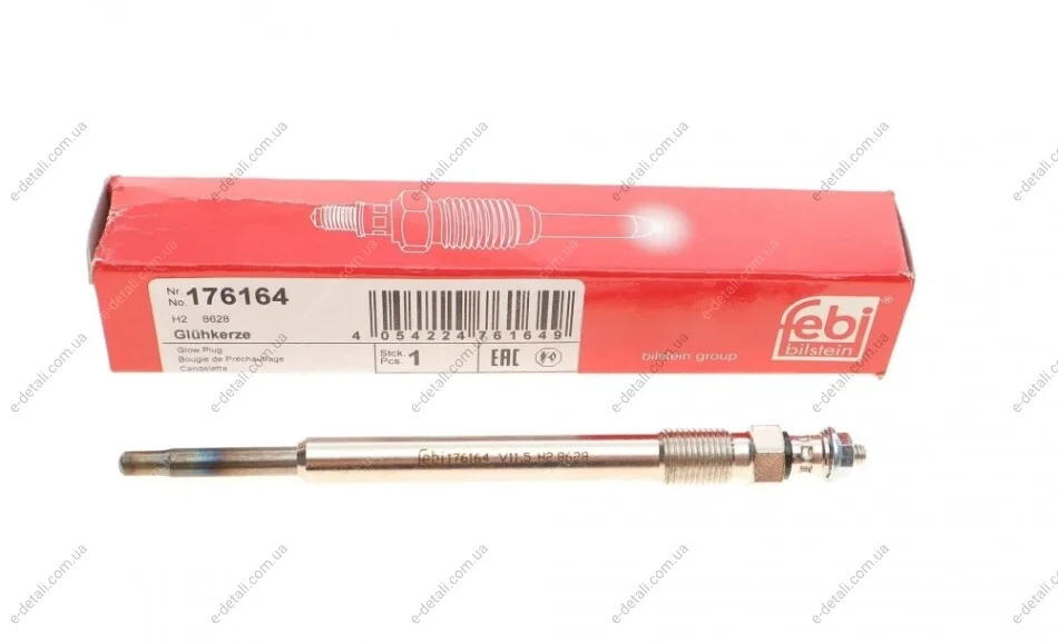 Свеча накала MB A-class (W168)/Vaneo (W414) 1.7CDI 98-05 FEBI BILSTEIN 176164 (фото 1)