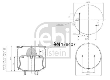 Сильфон пневматичної підвіски FEBI BILSTEIN 176407