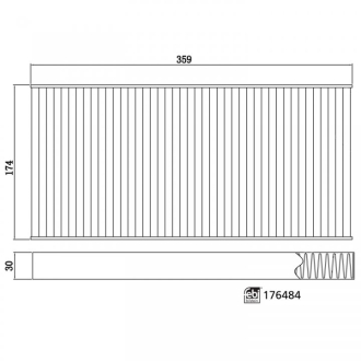 FEBI Фільтр салону вугільний VW ID3/ID4/ID5, AUDI Q4, SKODA Enyaq iV FEBI BILSTEIN 176484