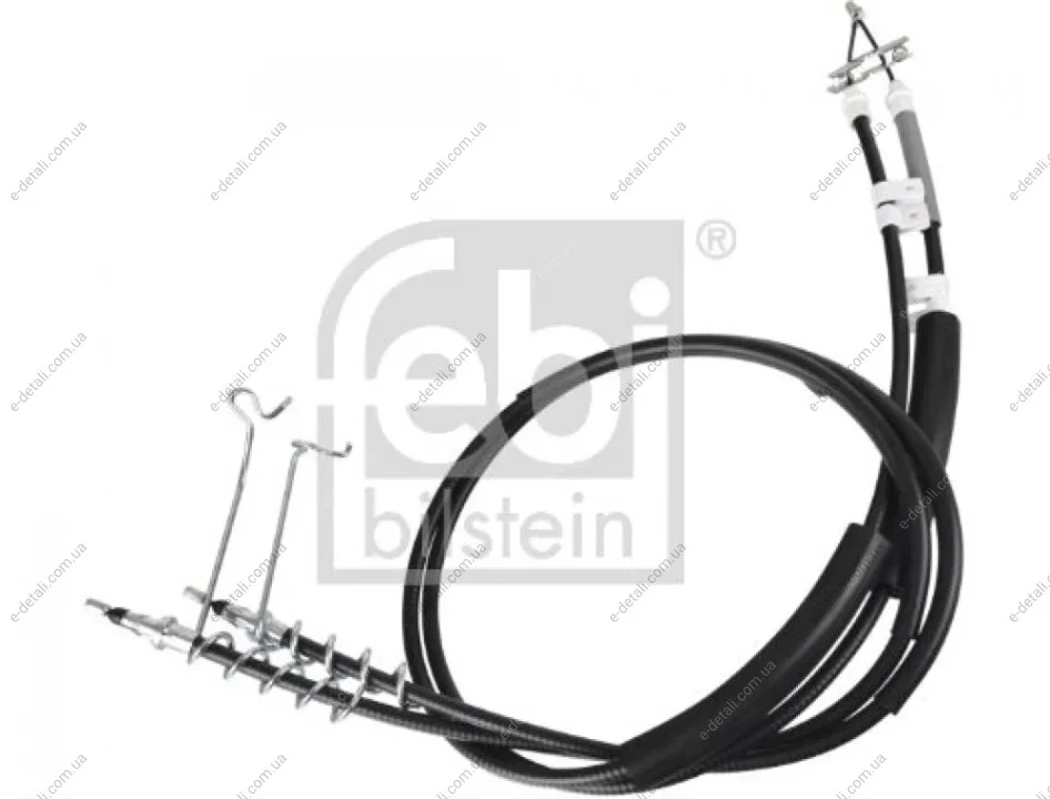 Трос ручника (задний) Ford Connect 02- (+ABS) (низкая база)(дисковый тормоз) FEBI BILSTEIN 177158 (фото 1)