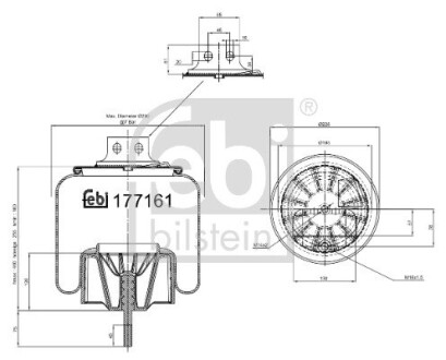 Пневмоподушка FEBI BILSTEIN 177161