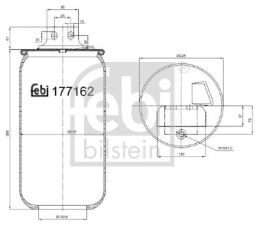 Пневмоподушка FEBI BILSTEIN 177162