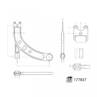Рычаг подвески передний FEBI BILSTEIN 177837
