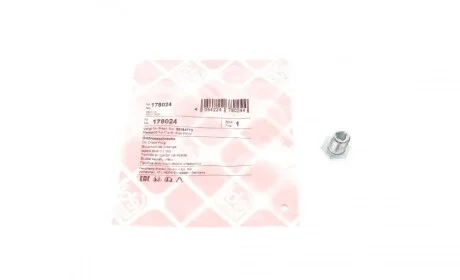 Болт слива масла Fiat Doblo 1.4 10- (M12x1.25) FEBI BILSTEIN 178024