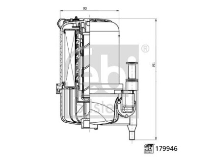 Фільтр палива FEBI BILSTEIN 179946