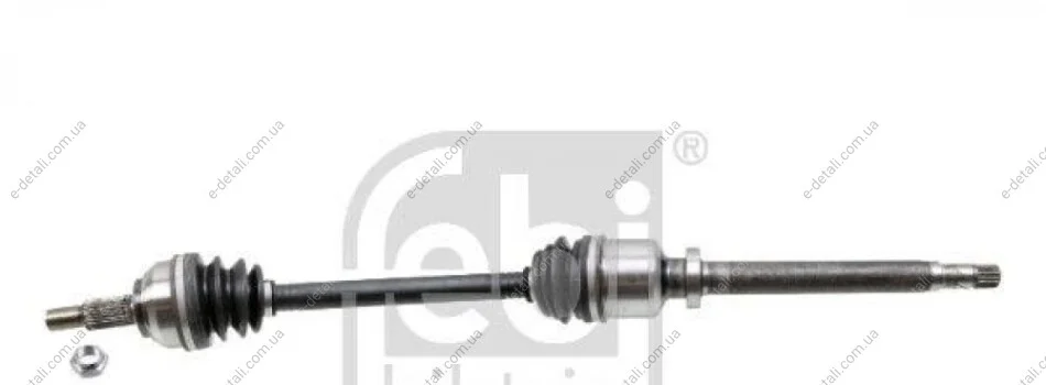 Полуось (передняя) Renault Kangoo 1.5 dCi/1.6 16V 08- (R) (27x26x917) FEBI BILSTEIN 181117 (фото 1)