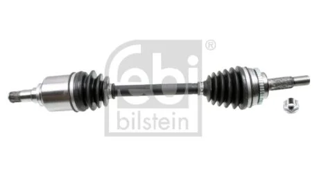 FEBI TOYOTA Напіввісь передня ліва L=650 mm 26/20 COROLLA Verso (ZER_, ZZE12_, R1_) 1.6/1.8 04-09 FEBI BILSTEIN 181257