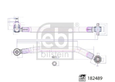 Реактивна тяга FEBI BILSTEIN 182489