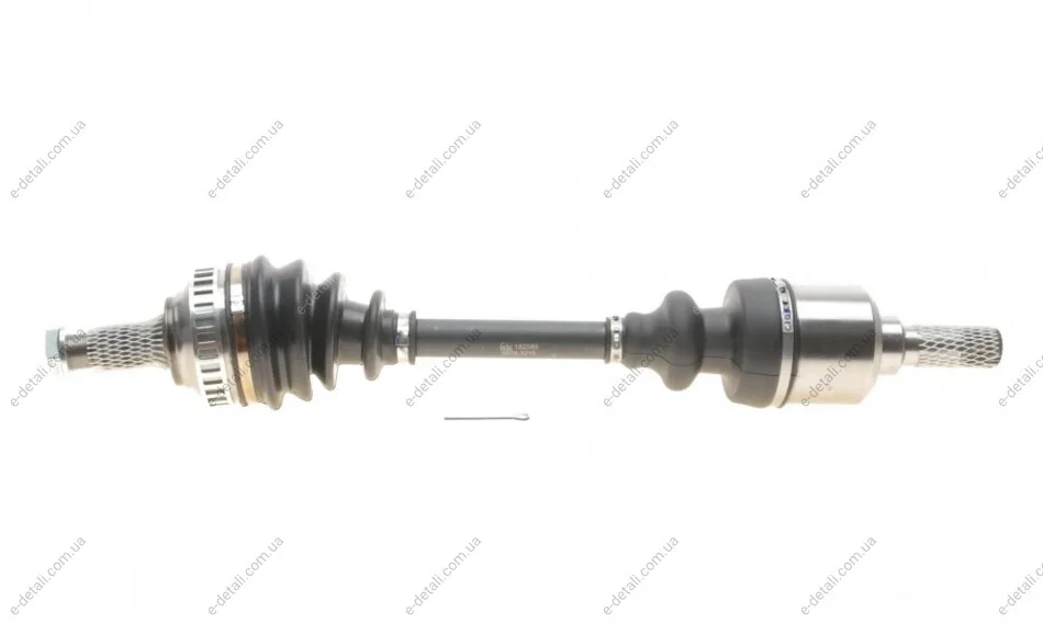 Полуось (передняя) (L) Citroen Berlingo/Peugeot Partner 96-11 (25z/24z/587mm)(+ABS) FEBI BILSTEIN 182589 (фото 1)