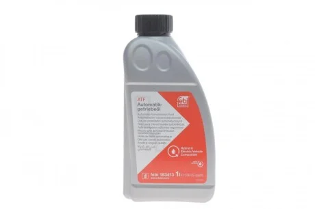 Масло АКПП ATF (1L) (AISIN WARNER AW-2/BMW ATF 7/DEXRON ULV/Ford MERCON ULV/WSS-M2C949-A) (красное) FEBI BILSTEIN 183413