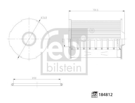 Фільтр масляний FEBI BILSTEIN 184812