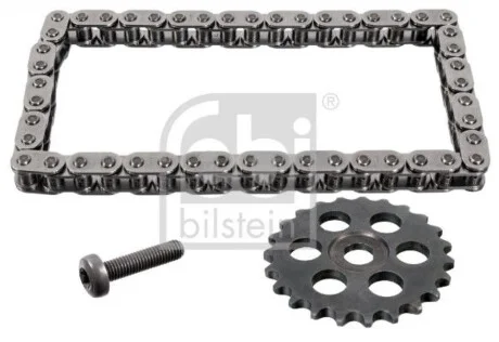 Комплект ланцюга насосу оливного BMW 3 (F30)/4 (F32,E82)/5 (F10) 07- (N47/N57/B47) (48 звенев/z=23) FEBI BILSTEIN 184820