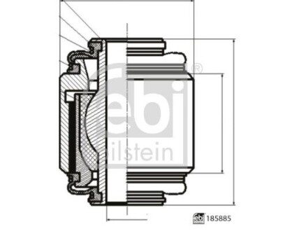 Сайлентблок заднього важеля FEBI BILSTEIN 185885