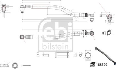 Рульова тяга продольна FEBI BILSTEIN 188529