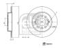 Гальмівний диск FEBI BILSTEIN 188761 (фото 1)