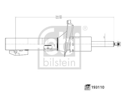 FEBI FORD амортизатор газ.передн.Transit 06- FEBI BILSTEIN 193110
