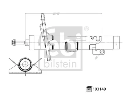 FEBI VW амортизатор газ.передн.T5 03- FEBI BILSTEIN 193149