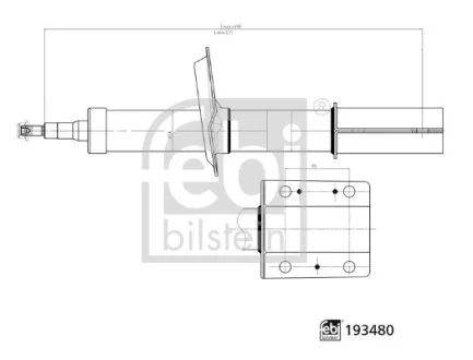FEBI FIAT амортизатор масл.перед.Ducato 10-14 94- FEBI BILSTEIN 193480