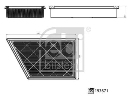 Фільтр повітряний FEBI BILSTEIN 193671
